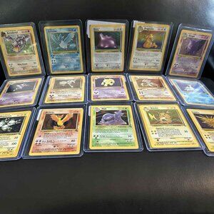 Pokémon Fossil Unlimited Complete Holo Rare Full Trading Card Set 1-15 Trading C